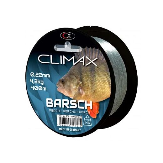 Climax Zielfischschnur Barsch, hellgrün, 400m 0,20mm, 3,7 kg