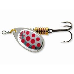 Mepps Aglia Decorees Spinner silber/rote Punkte 2/4,5 g