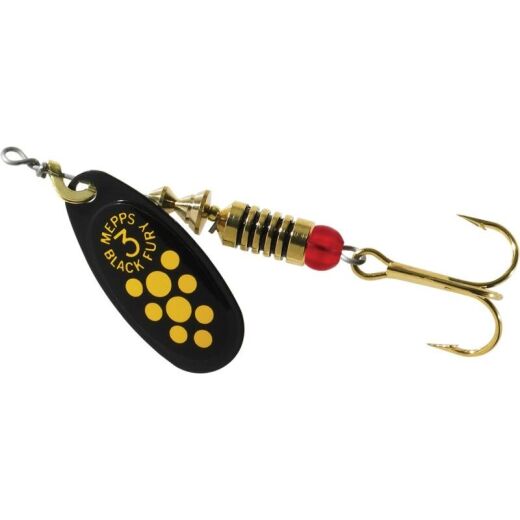 Mepps BLACK FURY schwarz/gelbe Punkte 3/6,5g
