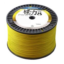 Angelrolle bespulen mit Shimano Kairiki 8 - Gelb 100 Meter 10,3 kg | 0,16 mm