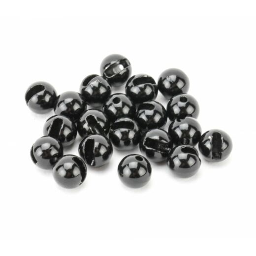 Geschlitze Tungsten Perlen | Slotted Beads schwarz 2,8 mm
