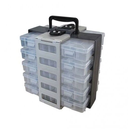 Jenzi System-Koffer mit 5 Boxen L - 370 x 270 x 310 mm