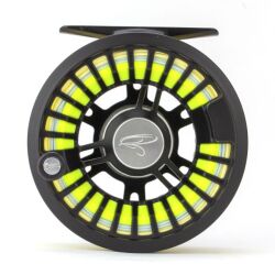 Traun River Solid Fliegenrolle 3/4, black/steel