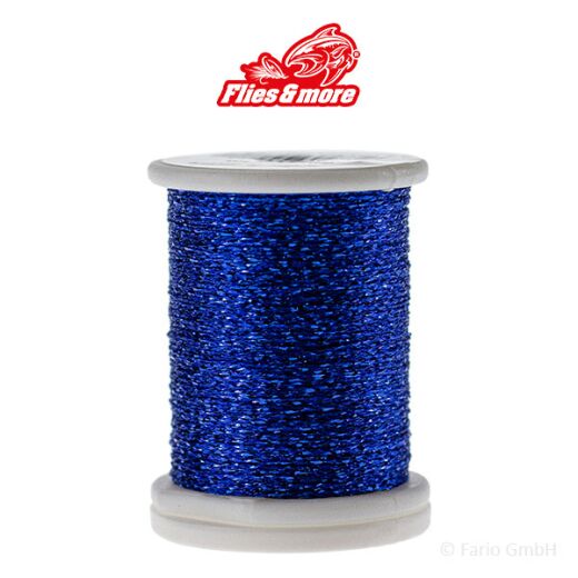 Flies & More Glitter Effektfaden Blau