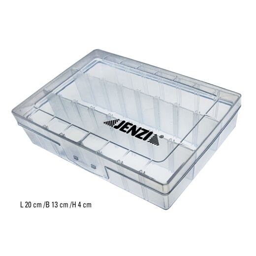 Jenzi Kunststoff-Box, transparent 200 x 130 x 40 mm