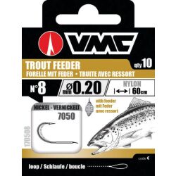 VMC Teigspiralen-Vorfachhaken, 60 cm #6 - 0,25mm