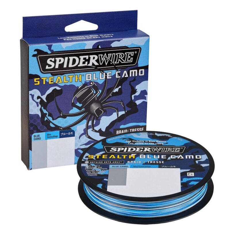 SpiderWire Stealth Smooth x8 150m Blue Camo - MatchFishing