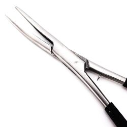 FlyZen Rubber Grip Forceps, gebogen