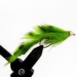 FlyZen Black Barred Zonker Chartreuse