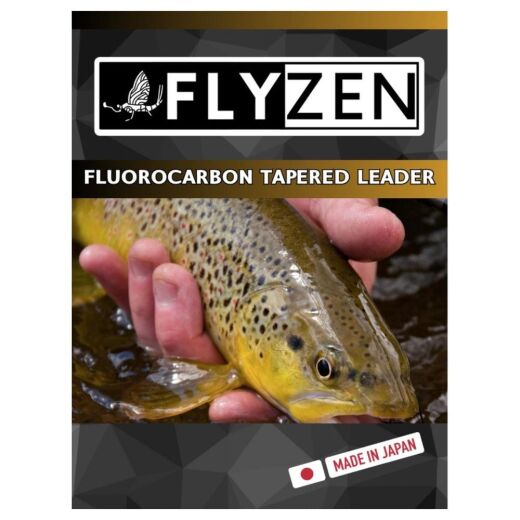 FlyZen Fluorocarbon Tapered Leader - konisch gezogenes Vorfach, 9 ft (275 cm) 4X - 0,180 mm - 2,2 kg