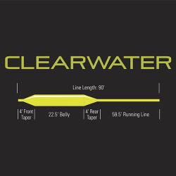Orvis Clearwater Fliegenschnur Modell 2018 WF 6 F - Yellow