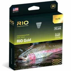 RIO Gold Elite Freshwater Trout WF7F - Moss/ Gold/ Gray