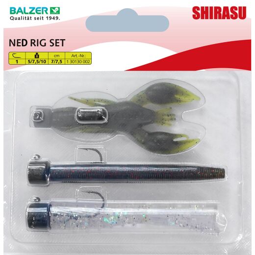 Balzer Shirasu Ned Rig Set, 5cm, 7,5cm, 5g, 7,5g, 10g