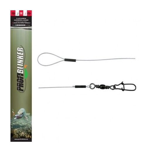 Profi Blinker Fluorocarbon Hardmono Leader 30 cm, 0,70 mm | Blisterkarte 20 Stück #1
