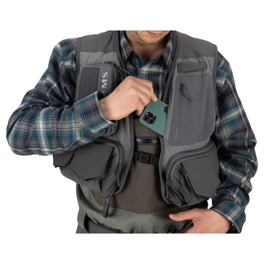 Simms Freestone Vest Pewter