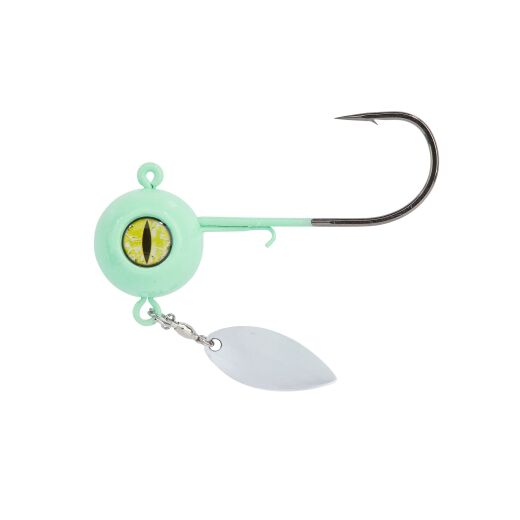 Balzer Valhall Bomb Jighead Heilbutt-Großdorsch Jighead mit Spinnerblatt