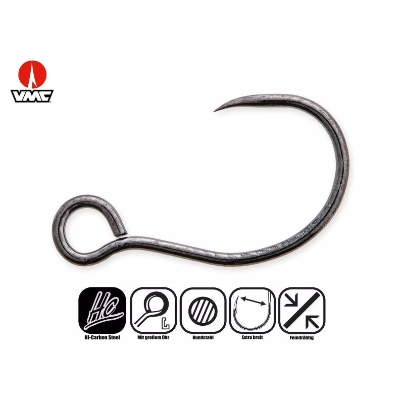 VMC Light Inline Hardbait Einzelhaken  Ohne Widerhaken