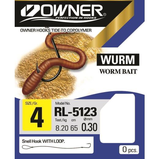 Owner Vorfachhaken Wurmhaken RL-5123 65cm