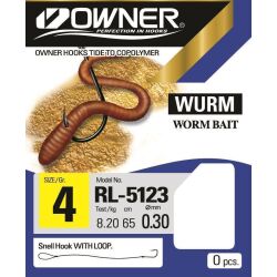 Owner Vorfachhaken Wurmhaken RL-5123 65cm