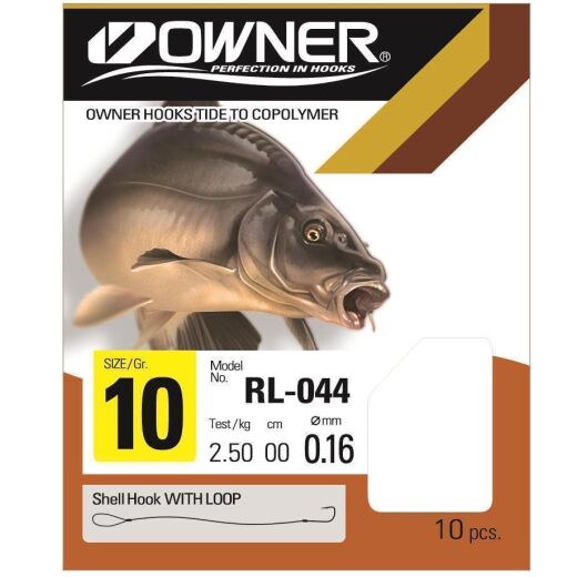 Owner Vorfachhaken Karpfen schwarz RL-044 70cm