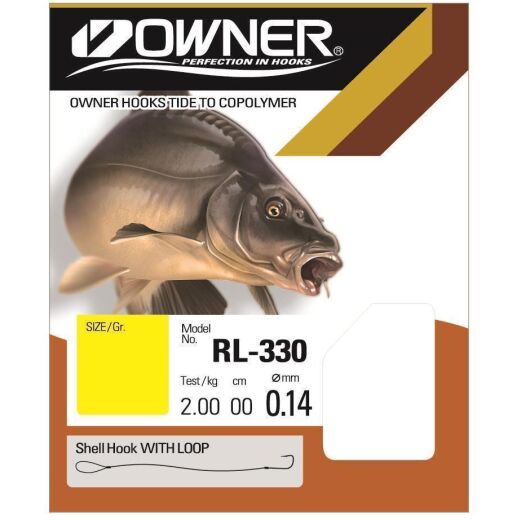 Owner Vorfachhaken Karpfen gold RL-330 70cm