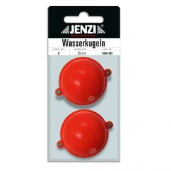 Jenzi Wasserkugeln mit 2 Metallösen Fluo- Rot 25mm