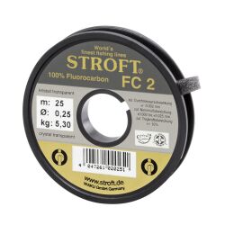 Stroft FC2 Fluorocarbon Vorfach Tippet Spule 50m 0,17mm ,...