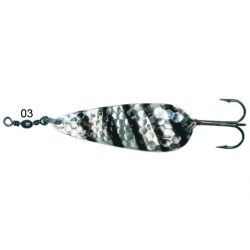 Stucki Mozzi Wurfblinker Silber schwarze Streifen 44mm...