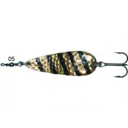 Stucki Mozzi Wurfblinker Messing schwarze Streifen 44mm...