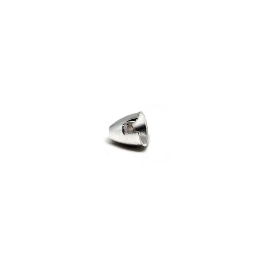 Slotted Tungsten Coneheads silber 6x5 mm - 1,37 g
